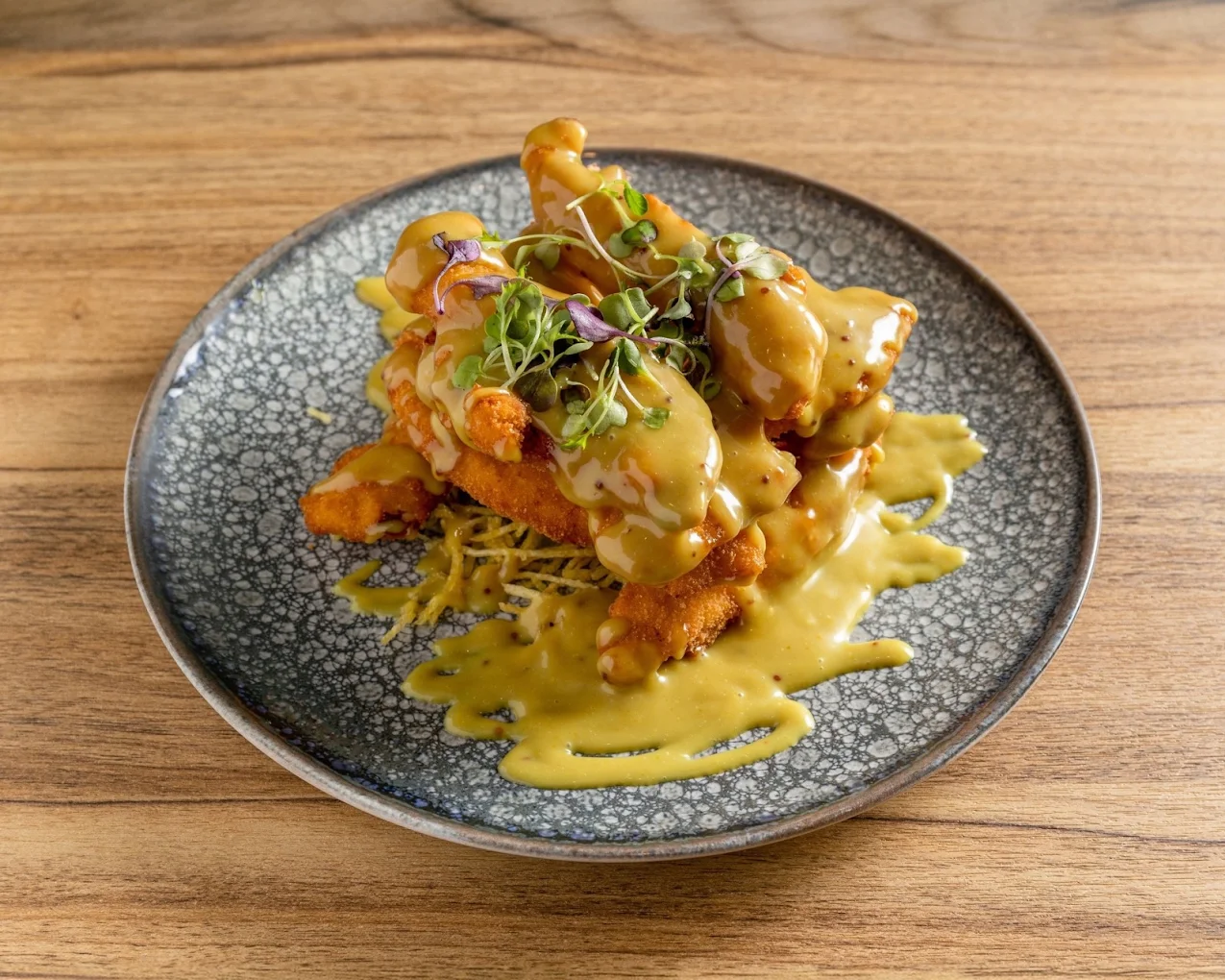 Fingers de pollo con salsa de mostaza y miel